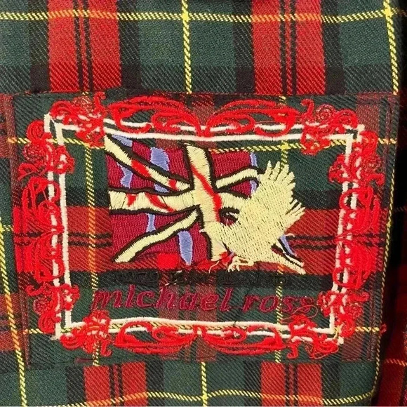 Men's Zip Front Cardigan Sz.XL Plaid Lined Eclectic Grandpa Preppy-England - Picture 3 of 7